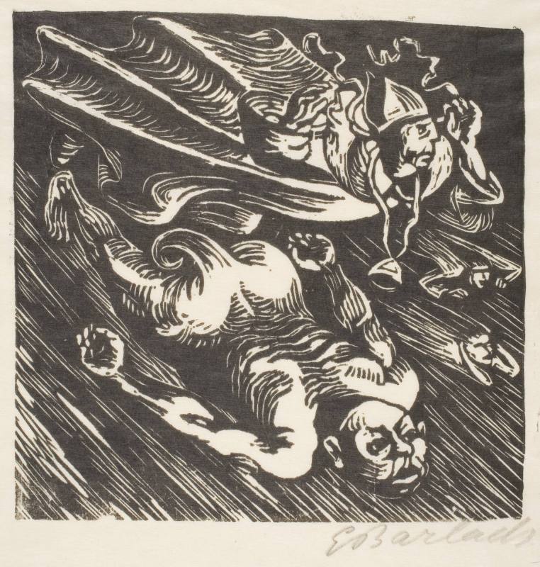 Flying Figures, plate 9 from Goethe's "Walpurgisnacht"