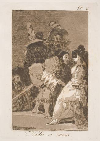 Nadie se conoce (No One Knows Himself), plate 6 from the series "Los Caprichos" (The Caprices)
