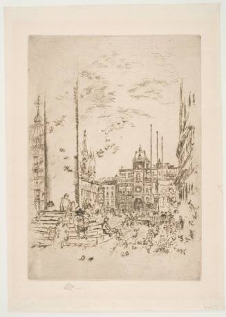 The Piazzetta, from the series "Twelve Etchings"