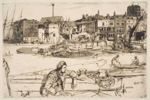 Black Lion Wharf, from "A Series of Sixteen Etchings of Scenes on the Thames"