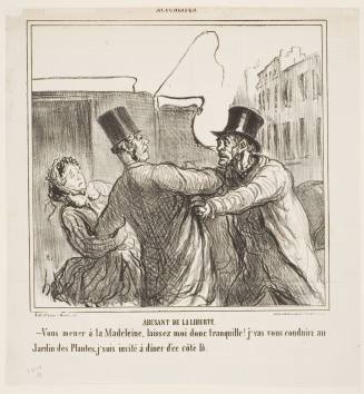 Abusant de la Liberté (Abuse of Liberty), from the series "Actualités" (News of the Day), published in "Le Charivari," June 29, 1866