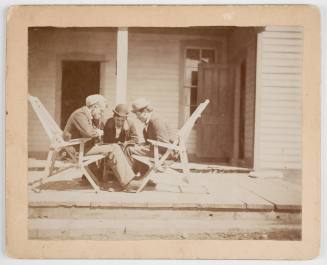 Three Men on a Porch