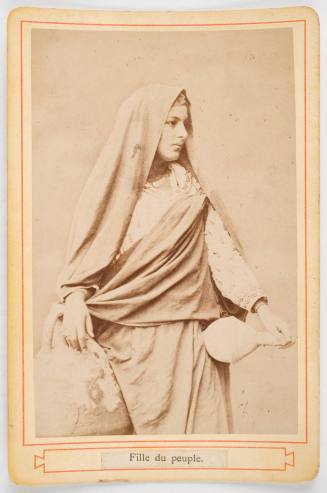 Fille du peuple, from the album "Souvenir d'Eqypte: 25 Types Remarquables du Pays" (Souvenir from Egypt: 25 Remarkable Types from the Country)