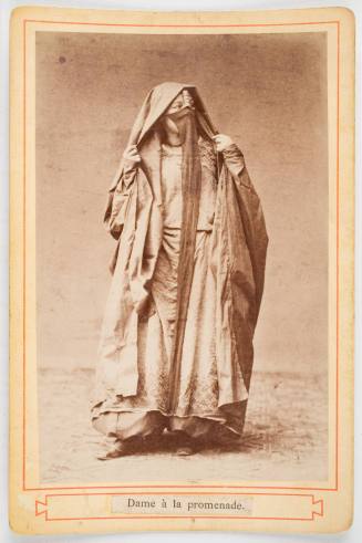 Dame a la promenade, from the album "Souvenir d'Eqypte: 25 Types Remarquables du Pays" (Souvenir from Egypt: 25 Remarkable Types from the Country)