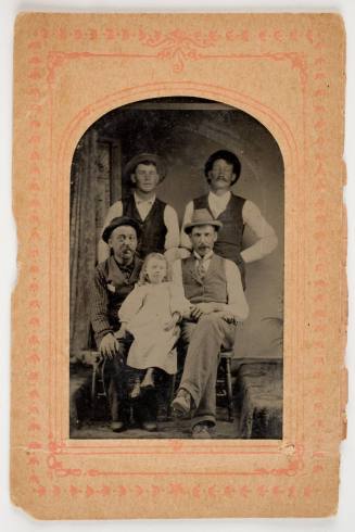 Portrait of Four Men and a Girl