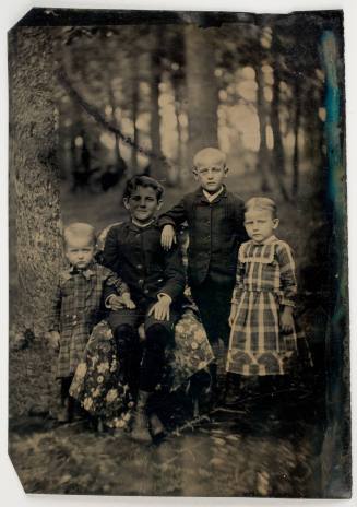 Portrait of Three Boys and a Girl