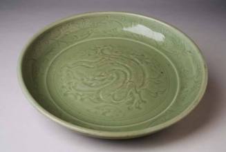 Celadon Bowl with Dragon Pattern