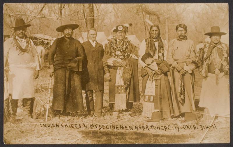 Seven Unidentified Ponca Men