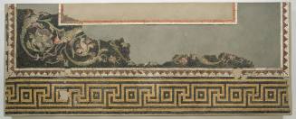 Fragment of mosaic from Atrium House dining room