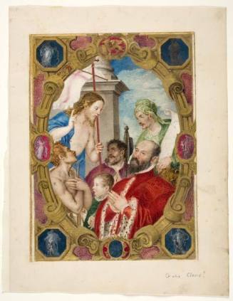 Miniature from the Commission to Daniel, Podesta of Treviso