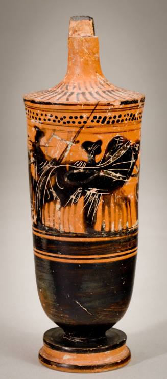 Black-Figure Lekythos with Chariot Scene