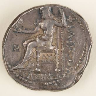Tetradrachm of Philip III: Head of Heracles/Zeus Holding Scepter and Eagle