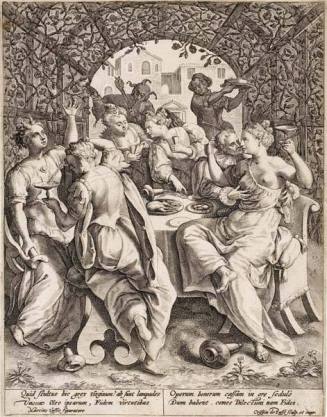 The Foolish Virgins Making Merry Beneath a Trellis, from the series "The Wise and Foolish Virgins"