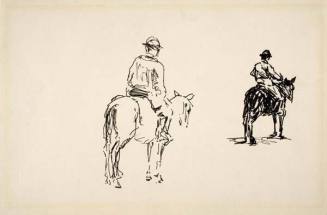 Two Figures on Horseback