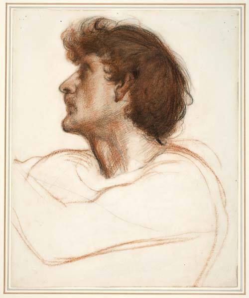 Head of a Man in Profile (recto); Study of a Head and Torso (verso)