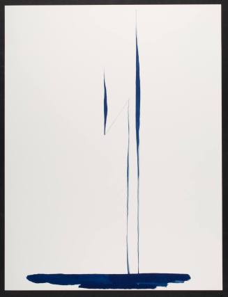 Blue Lines, plate I from the portfolio "Georgia O'Keeffe Drawings"