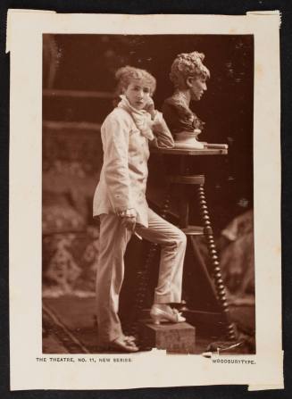 Sarah Bernhardt with Sculpture, from The Theatre, No. 11, New Series