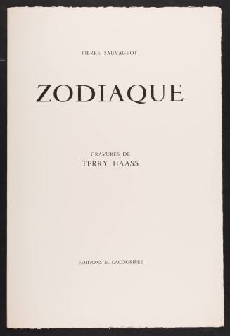 Title page, from the suite "Zodiaque" (Zodiac)