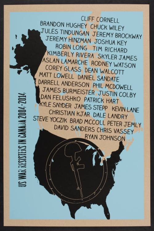 US War Resisters in Canada 2004-2014, from the portfolio "Celebrate People's History: Iraq Veterans Against the War - Ten Years of Fighting for Peace and Justice"