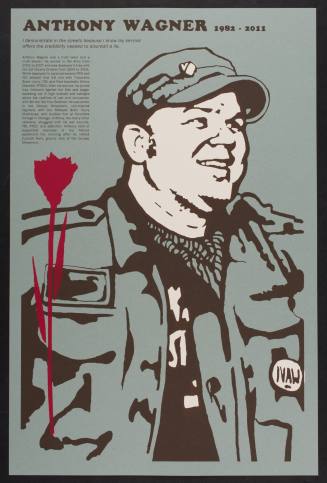 Memorial: Anthony Wagner, from the portfolio "Celebrate People's History: Iraq Veterans Against the War - Ten Years of Fighting for Peace and Justice"