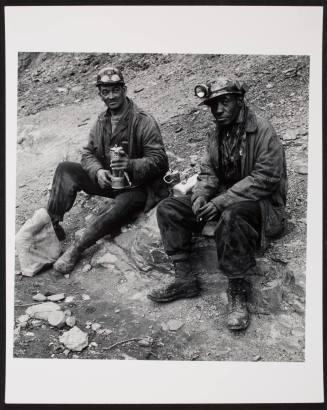 Two miners sitting, from the series "Appalachia"