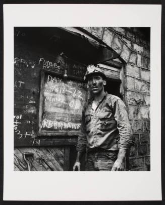 Miner, chalkboard, from the series "Appalachia"