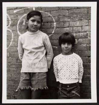 Children against brick wall, from the series "Lower West Side"