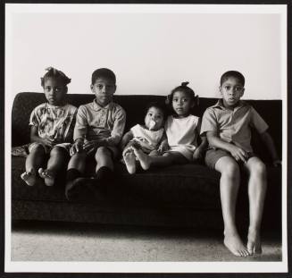 Five children on couch, from the series "Lower West Side"