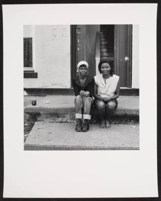 Mother and daughter seated on stoop, from the series "Lower West Side"