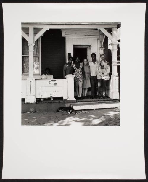 Group of five with Milton on porch, from the series "Lower West Side"