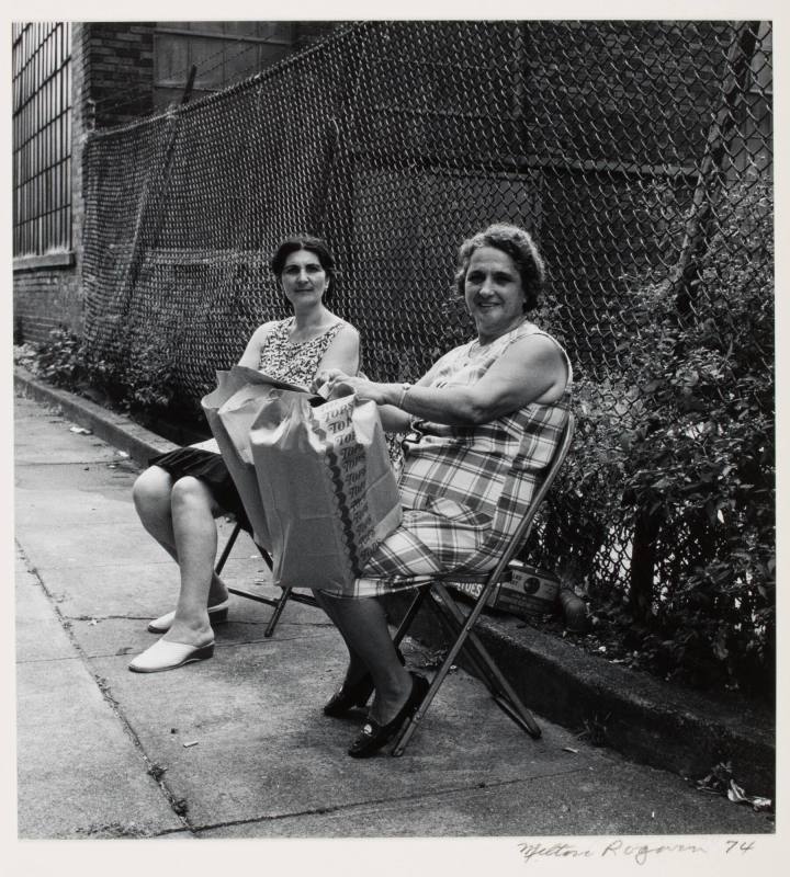 Two women on chairs, from the series "Lower West Side"