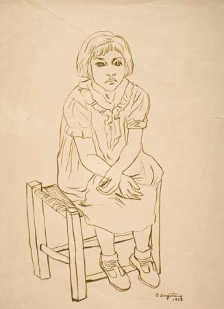 Untitled (Girl seated in a chair)