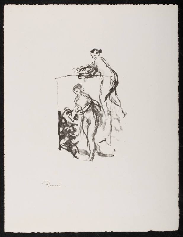 Femme au cep de vigne, 3e variante (Woman by the Grapevine, Third Variant), from the portfolio Douze lithographies originales de Pierre-Auguste Renoir (Twelve Original Lithographs by Pierre-Auguste Renoir)