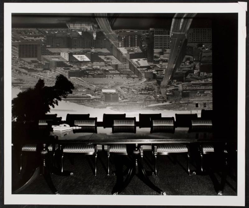 Camera Obscura Image of Boston View Looking Southeast in Conference Room