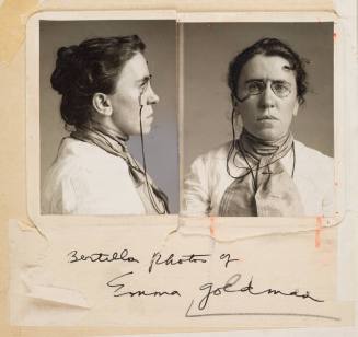 Mugshots of Emma Goldman, Russian American Anarcho-Feminist