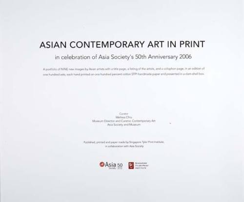 Title page, from the portfolio "Asian Contemporary Art in Print"