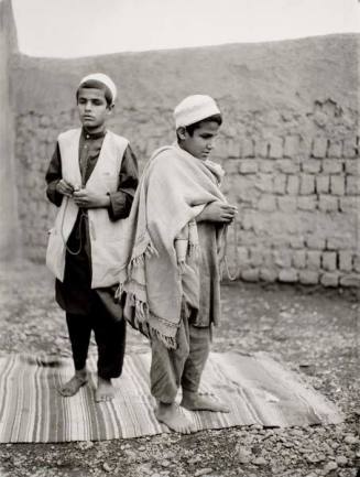 Osman and Farid, blind "Quari" (one who knows the Koran by heart) brothers, Afghan refugee village, Nasirbagh, Northwest Frontier Province, Pakistan