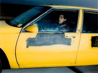 Man Travelling Southwest at 67mph on Interstate 5 Outside of Fort Hills, CA at 3:14pm in Late January 1992, from the series "Vector Portraits"