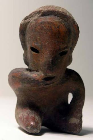 Seated Colima Figure with Hand to Mouth
