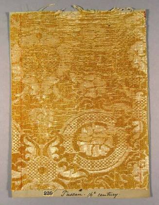 Gold and White brocade, small