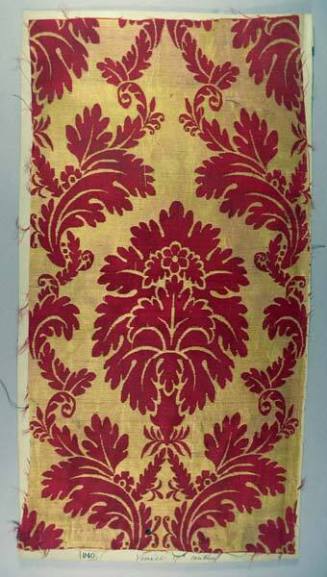 Red and gold brocade