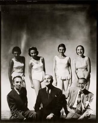 George Balanchine with Pierre Vladmiroff, Anatole Oboukhoff, and Four Dancers