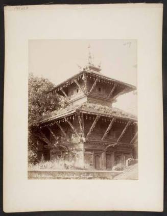 Benares, the Nepalese Temple, from "Travel Album"