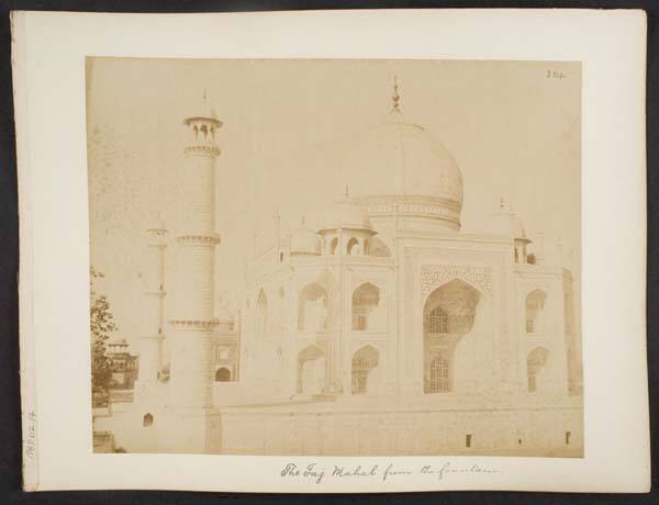 The Taj Mahal from the Fountain, from "Travel Album"