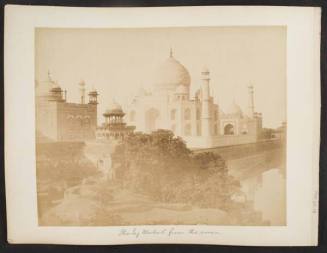 The Taj Mahal from the River, from "Travel Album"