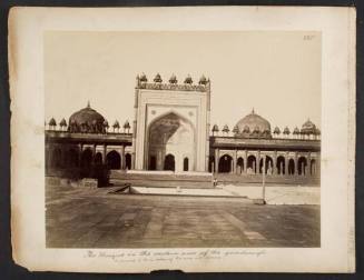 The mosque on the western side of the quadrangle, from "Travel Album"