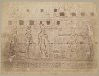 Ptolémée et Cléopatre faisant offrande aux divinités (Ptolemy and Cleopatra making offerings to the gods), Edfou Temple, Egypt