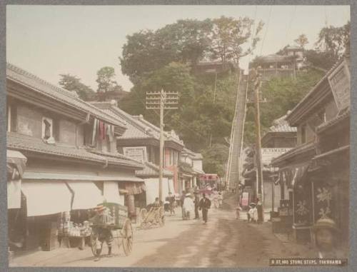 Yokohama, Street and Stone Steps