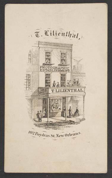 Studio Imprint of T. Lilienthal Photographic Establishment, New Orleans