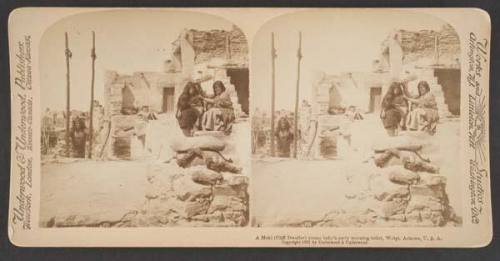 A Moki Young Lady's Early Morning Toilet, Wolpi Arizona, U.S.A.